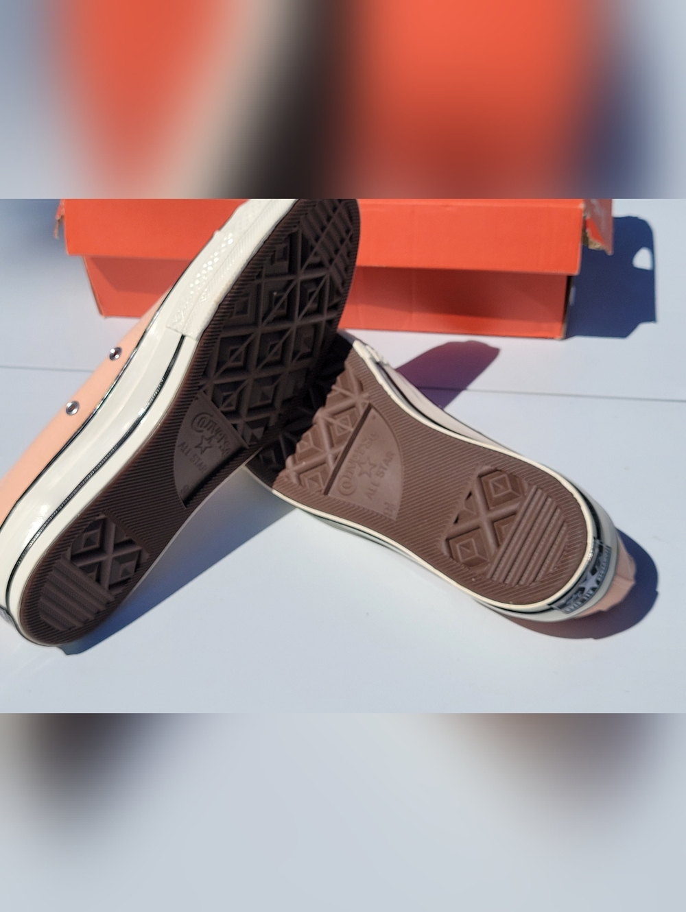 MENS 9.5/WOMENS 11.5 CONVERSE CHUCK 70 VINTAGE LOW – CHEEKY CORAL – NEW - Picture 6 of 8